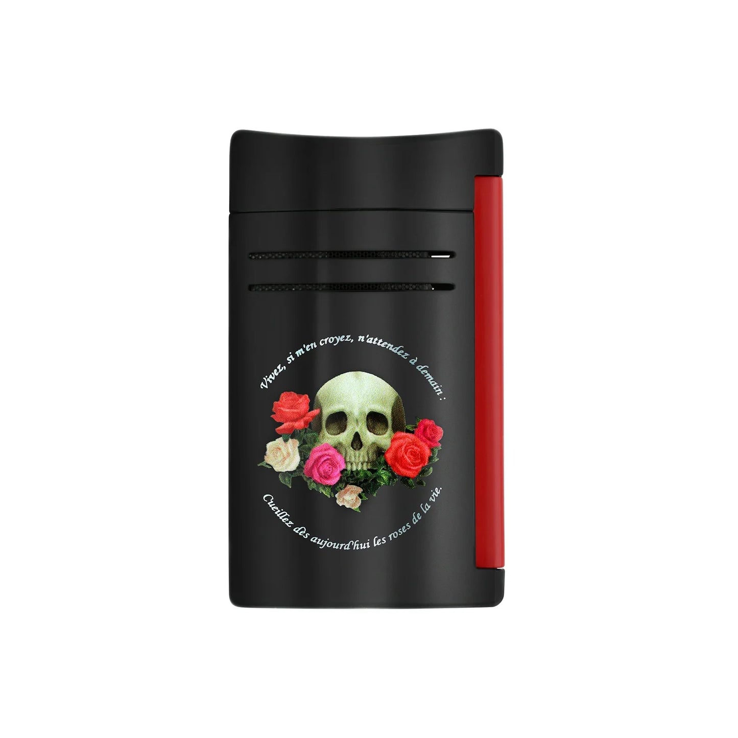 S.T DUPONT MAXIJET LIGHT SKULL MEMENTO MORI BLACK