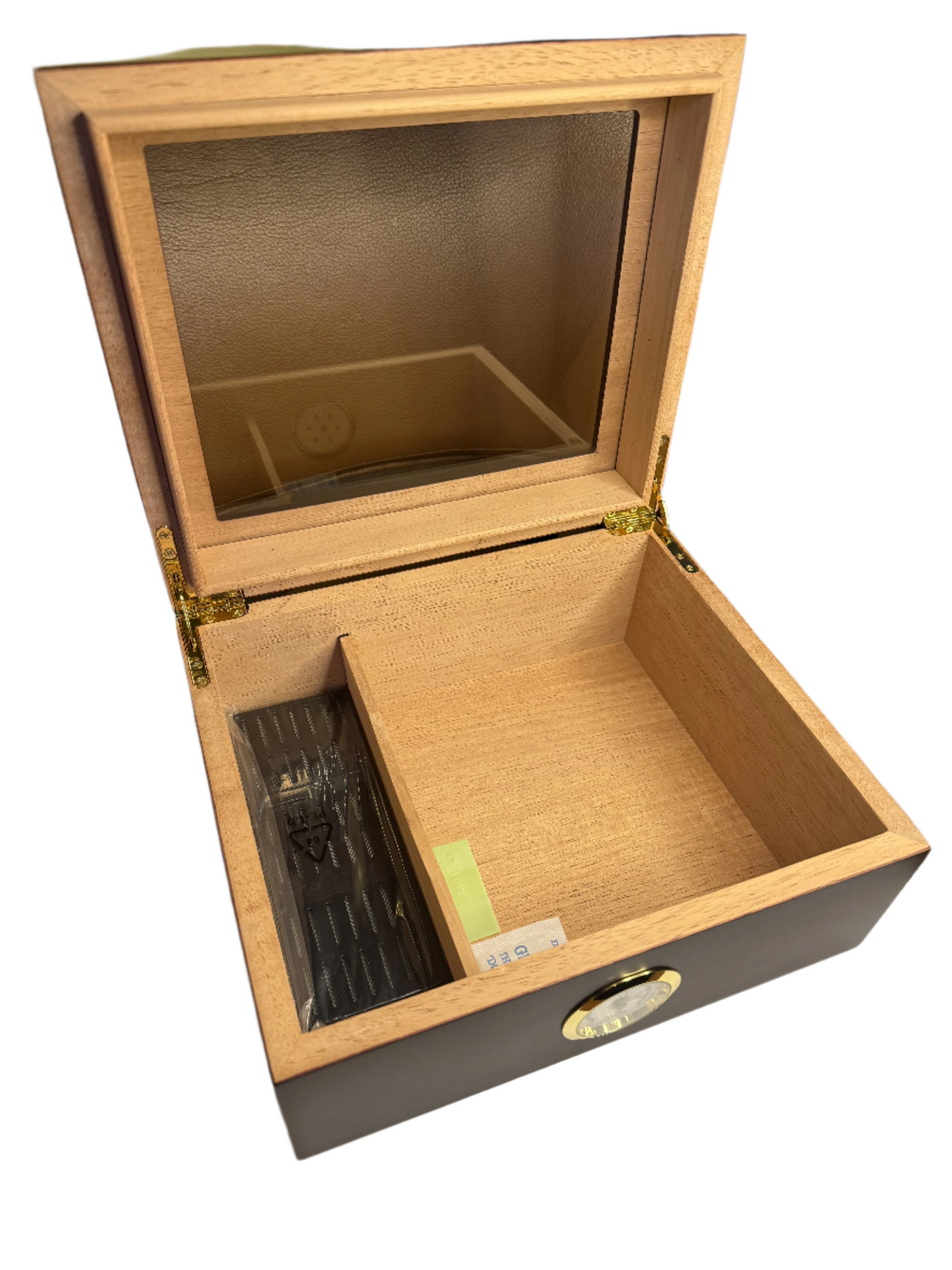 Wood Glass Roof Humidor