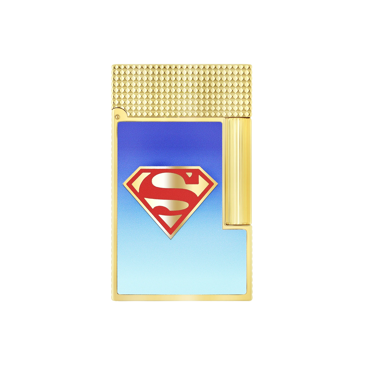 S.T. DUPONT LINE 2 LIGHTER SUPERMAN DC COMICS BLUE