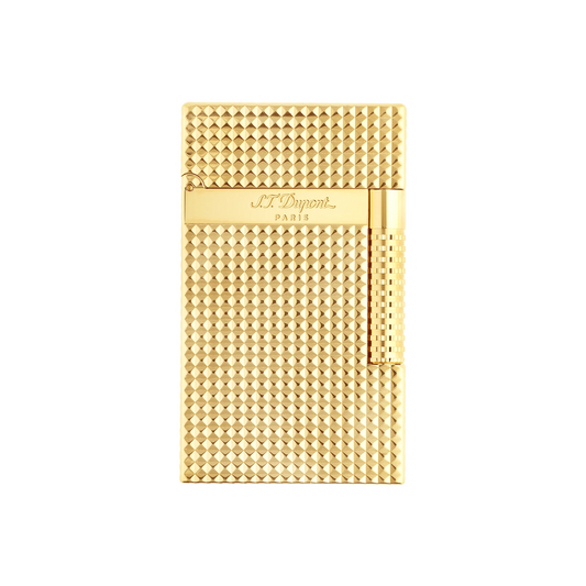 S.T DUPONT LE GRAND DUPONT DIAMOND HEAD LIGHTER GOLD
