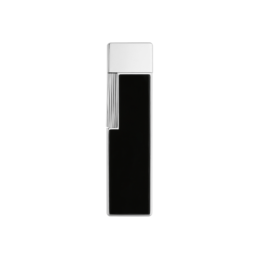 S.T DUPONT TWIGGY BLACK LACQUER CHROME