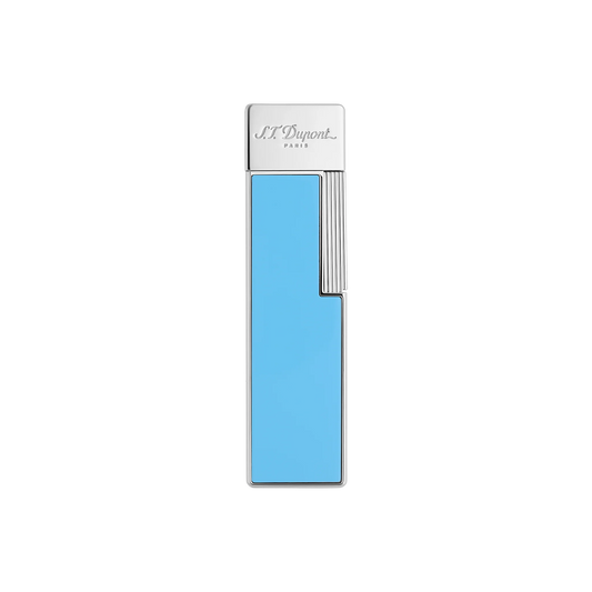 S.T DUPONT TWIGGY LACQUERED LIGHTER TURQUOISE BLUE