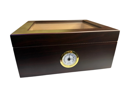 Wood Glass Roof Humidor